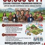 Pemerintah melalui kementerian pertahanan republik indonesia berencana merekrut sekitar 30 ribu sarjana penggerak pembangunan indonesia sppi untuk mendukung pengelolaan program koperasi desa merah putih di berbagai daerah